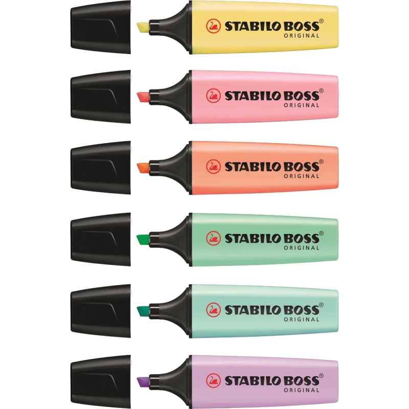 Marcador fluor. Boss pastel 6 colores - Abacus Online